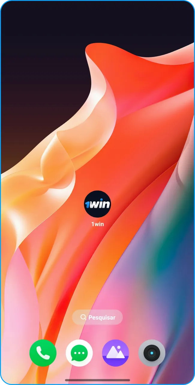 Abra o app 1win e comece a jogar.
