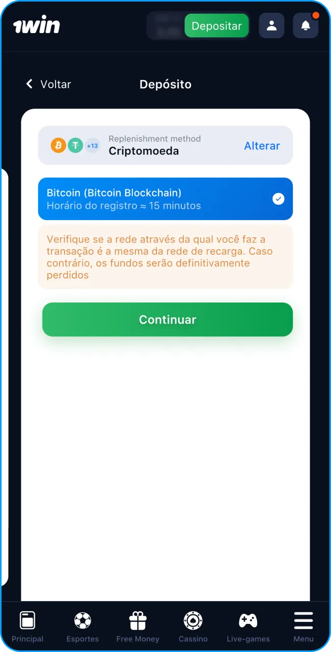 Preencha seus dados e jogue na 1win.